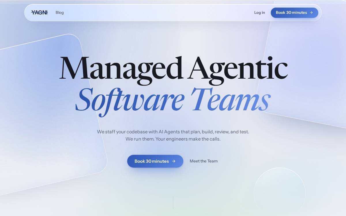 Yagni website preview