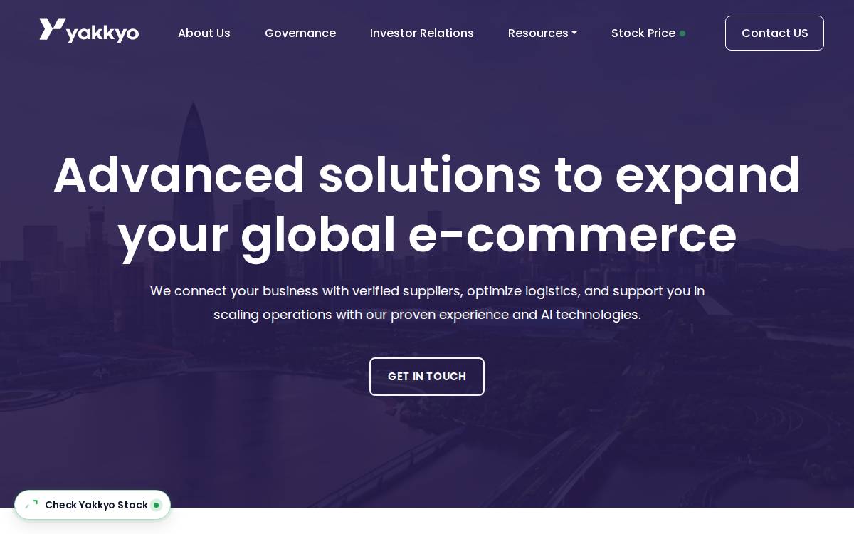 Yakkyo website preview