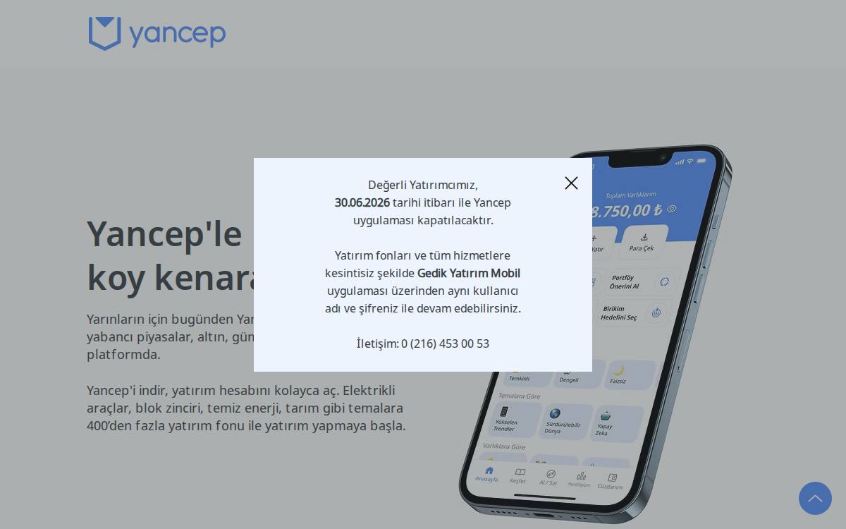Yancep website preview