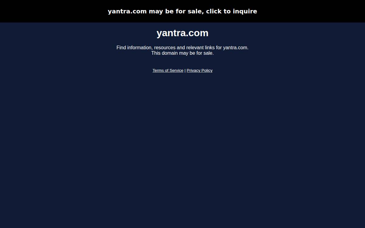 Yantra website preview