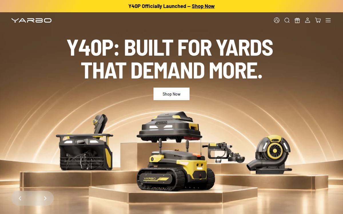 Yarbo website preview