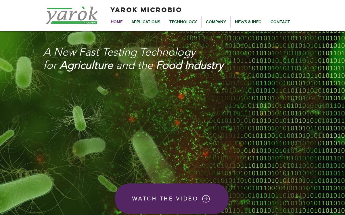 Yarok Microbio website preview