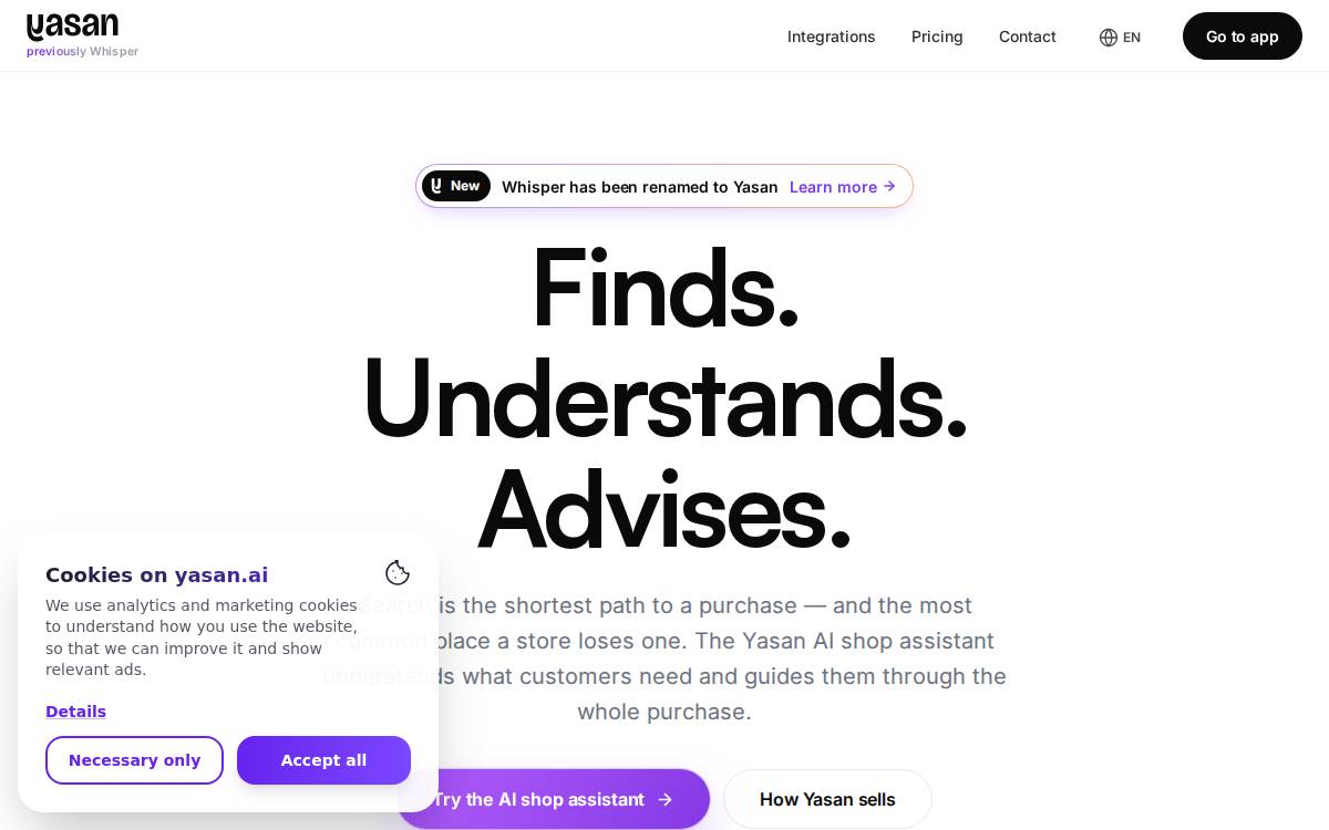 Yasan website preview
