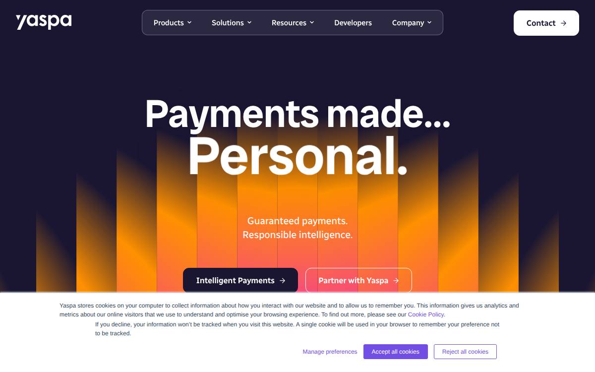Yaspa website preview