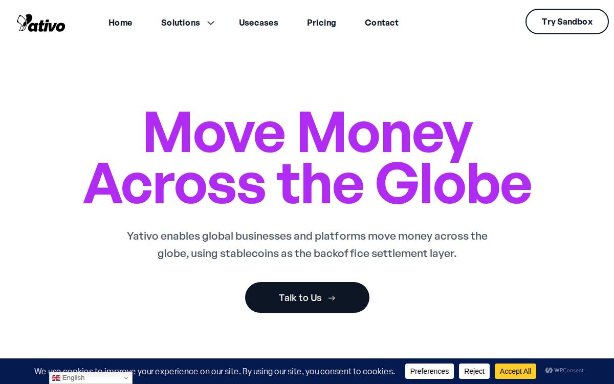 Yativo website preview