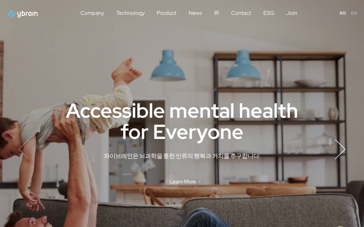 Ybrain website preview