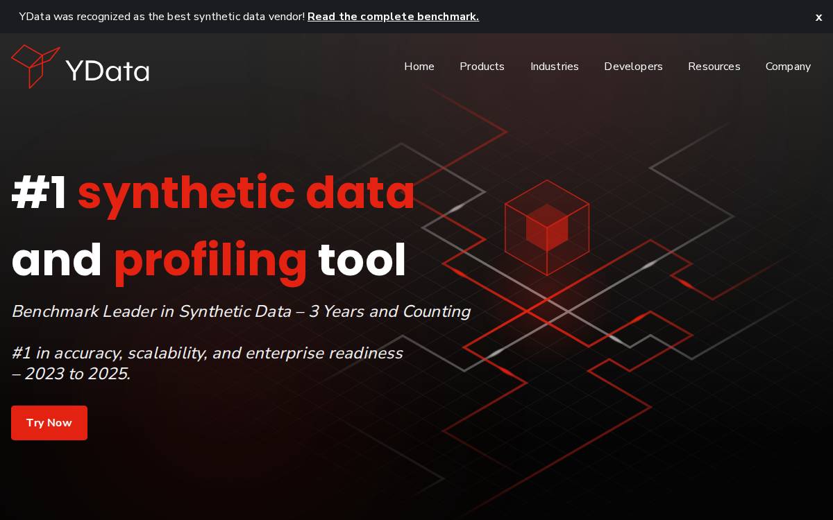 YData website preview
