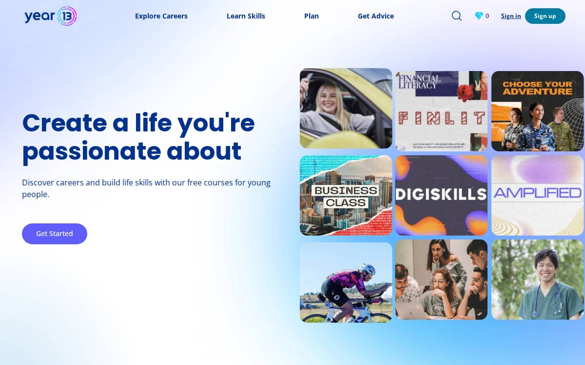 Year 13 website preview
