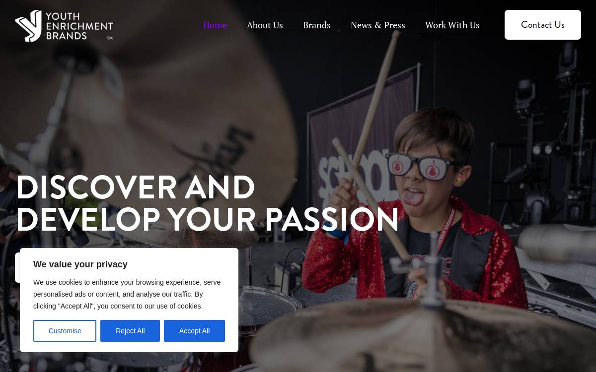 Yeb website preview