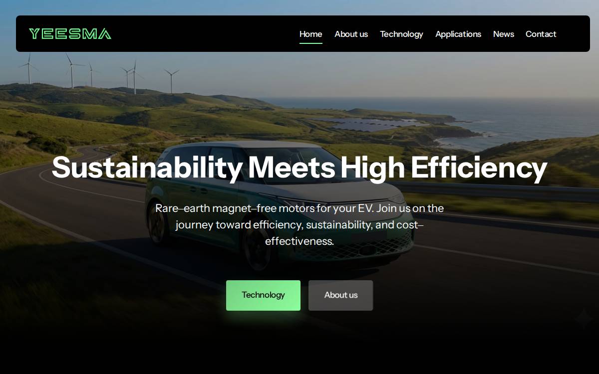 YEESMA SARL website preview