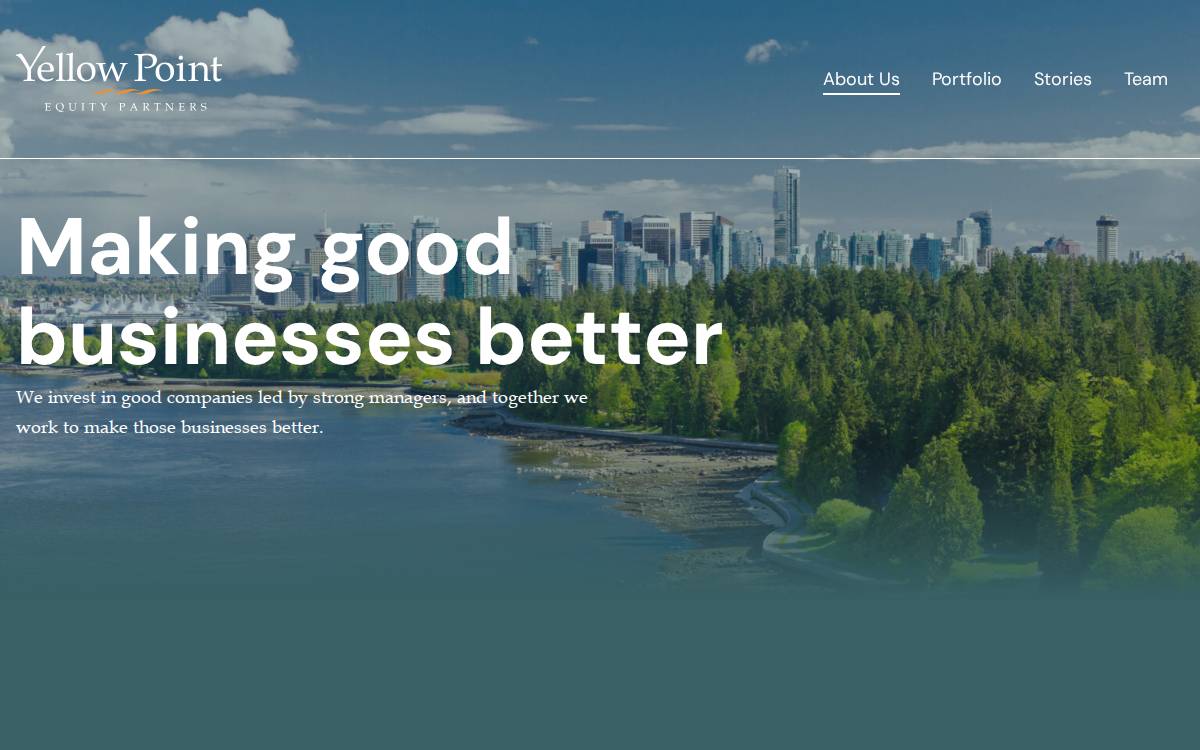 Yellow Point Equity Partners website preview