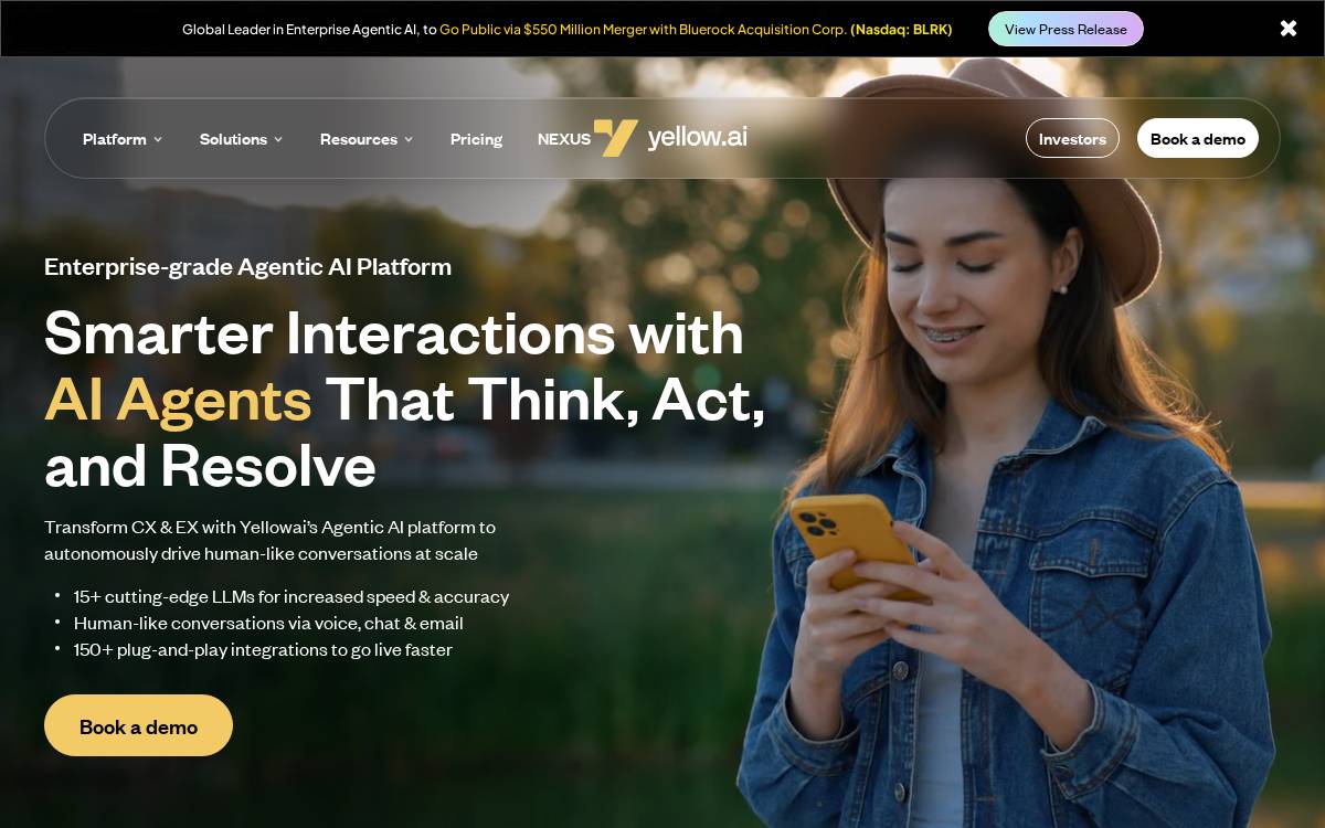 Yellow website preview