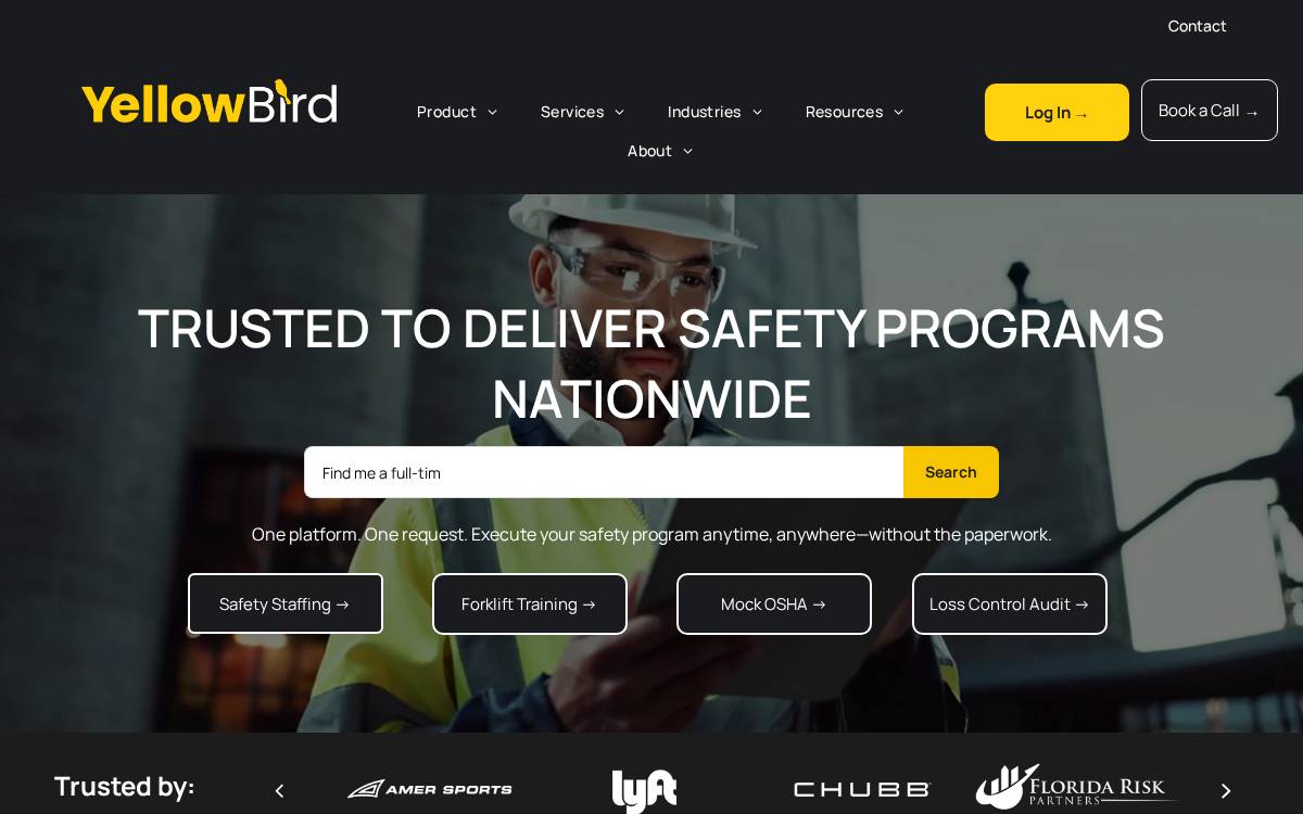 YellowBird website preview