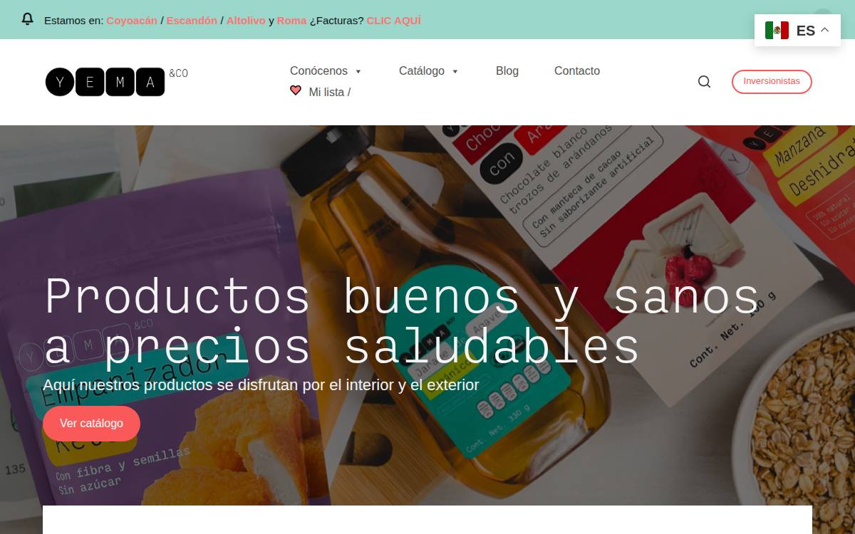 Yema website preview