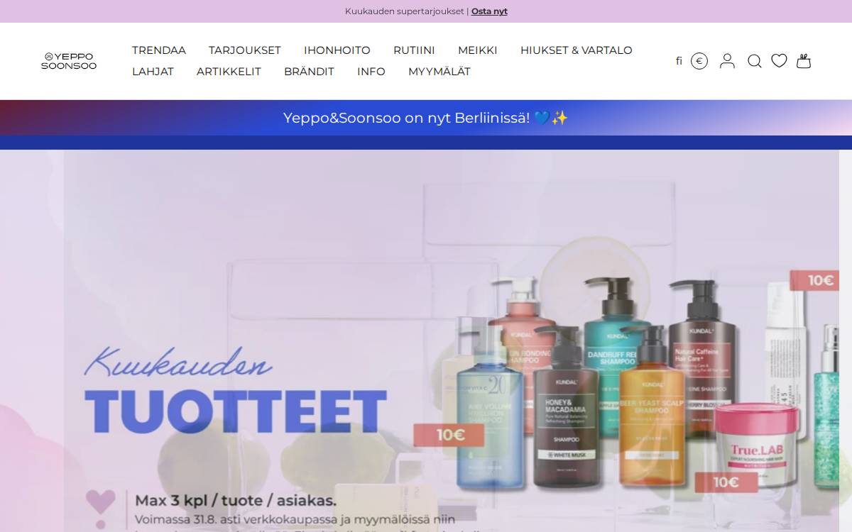 Yeppo website preview
