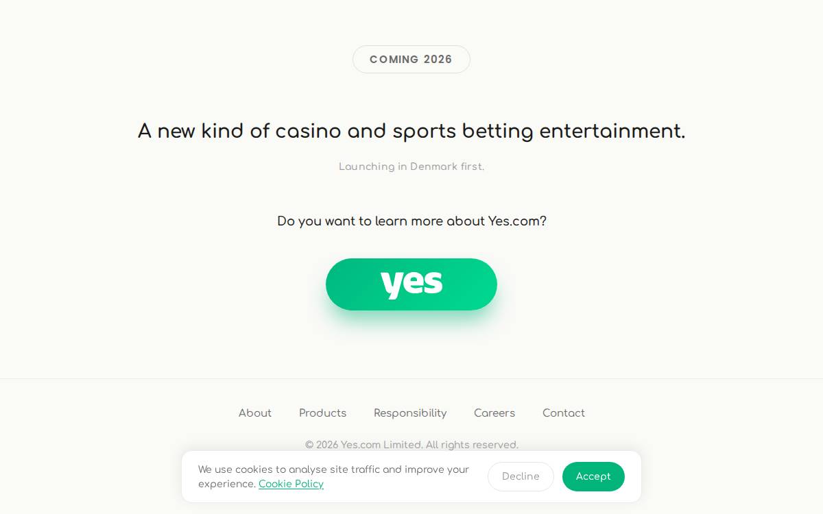 Yes website preview