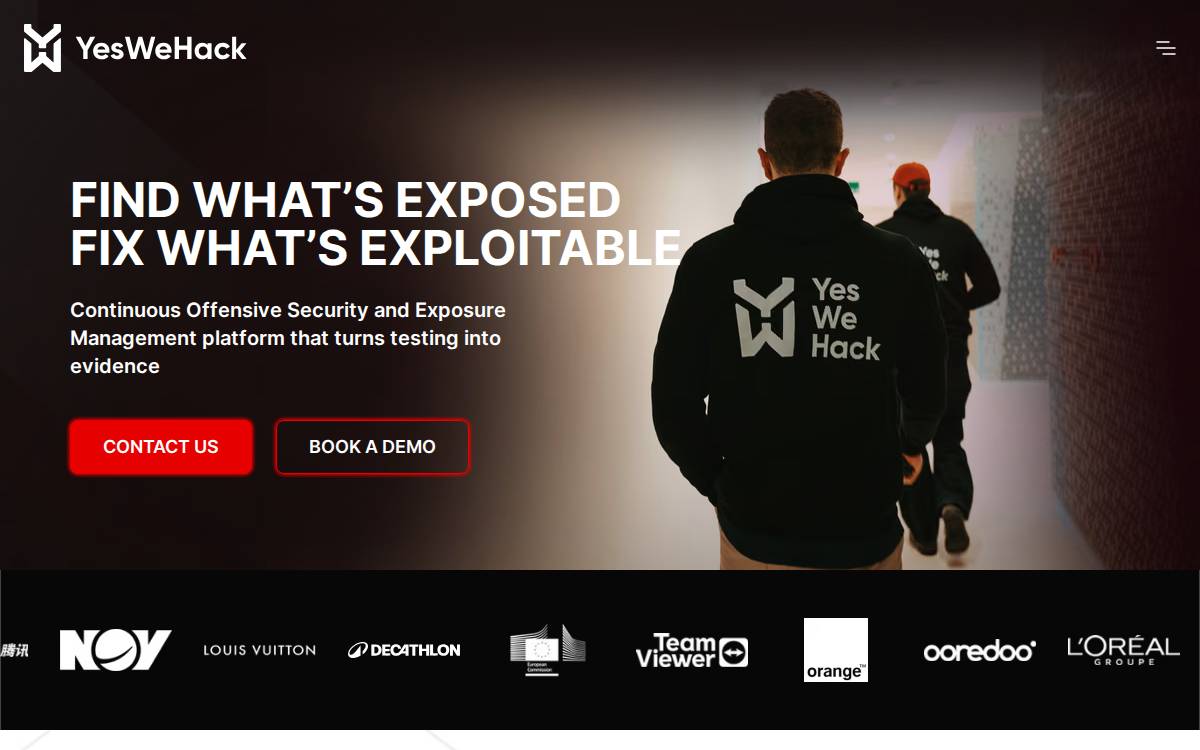 YesWeHack website preview