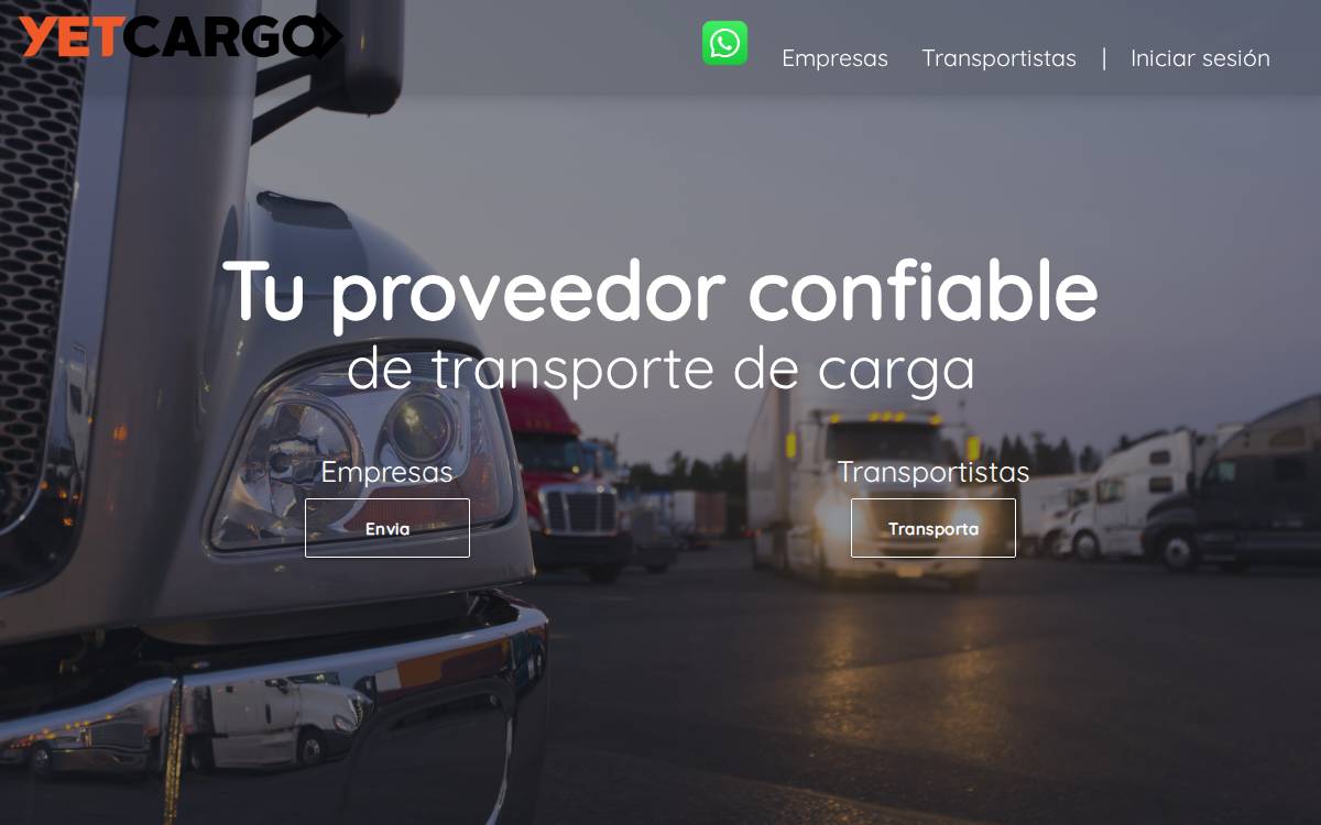 Yetcargo website preview