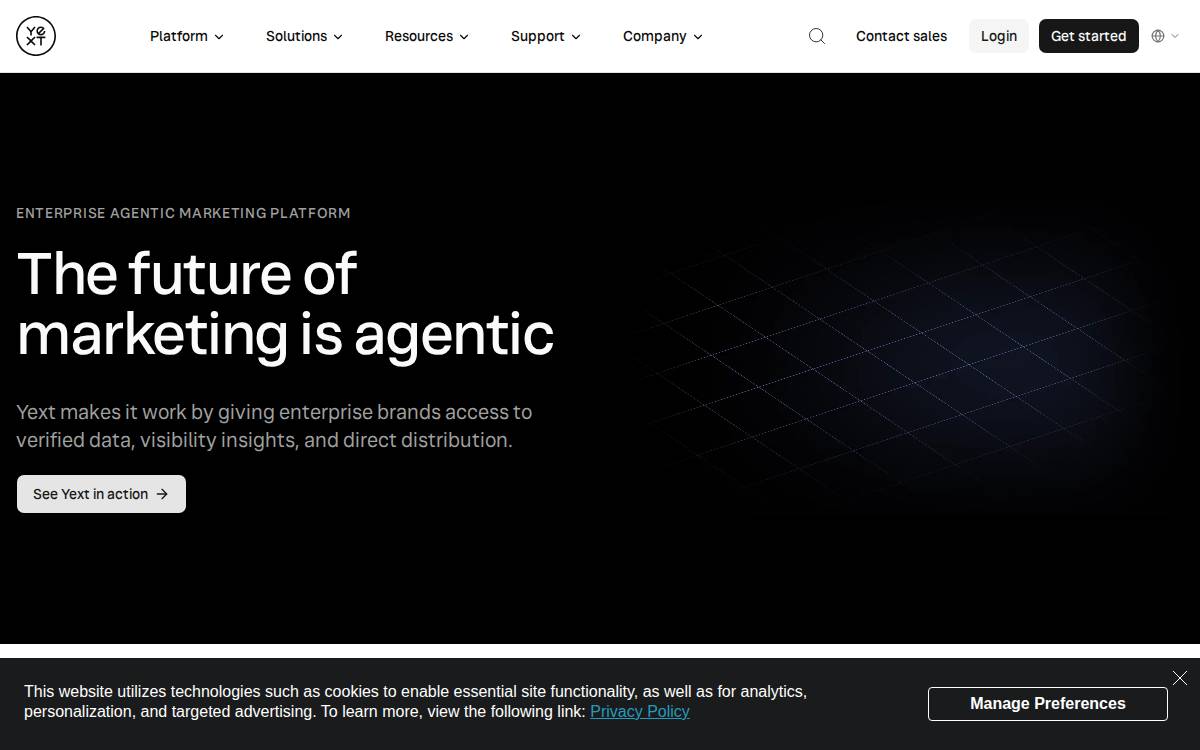 Yext website preview