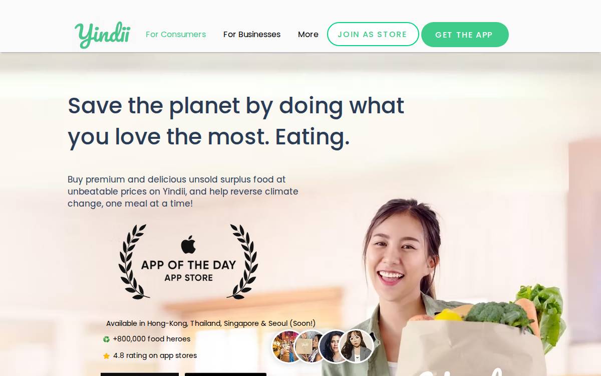 Yindii website preview