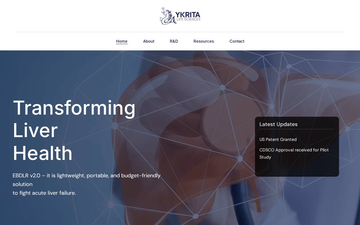 Ykrita website preview