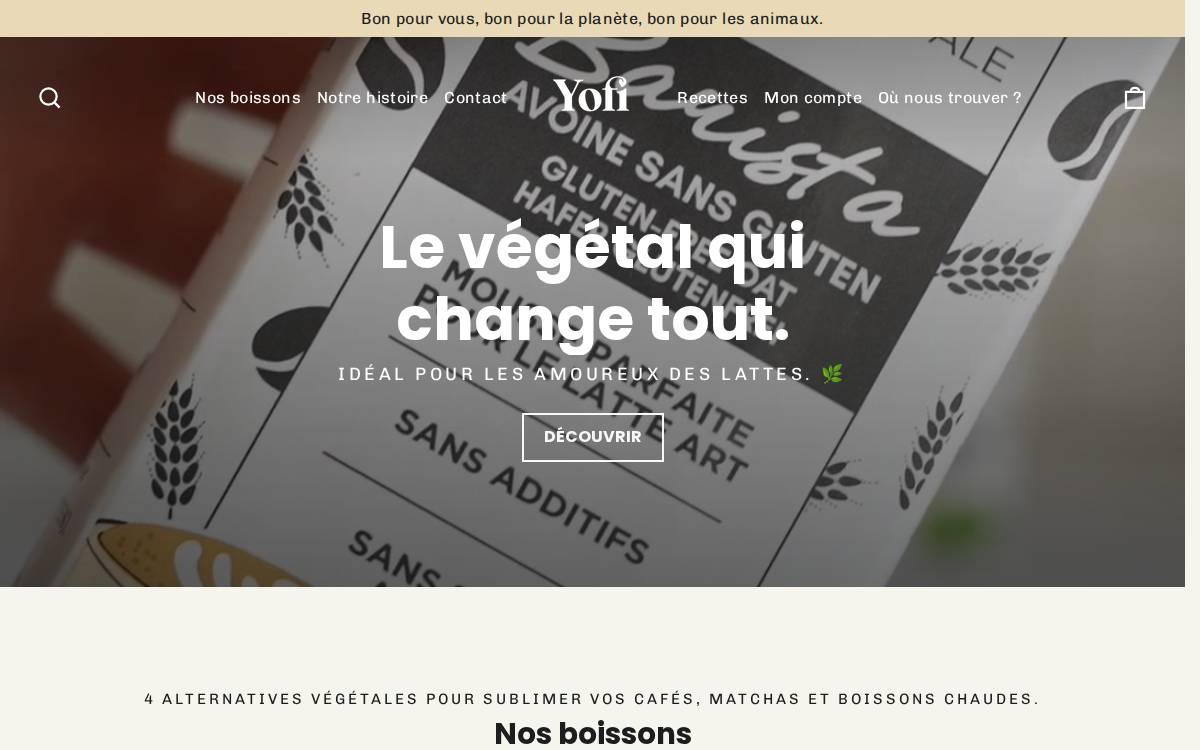 Yofi website preview