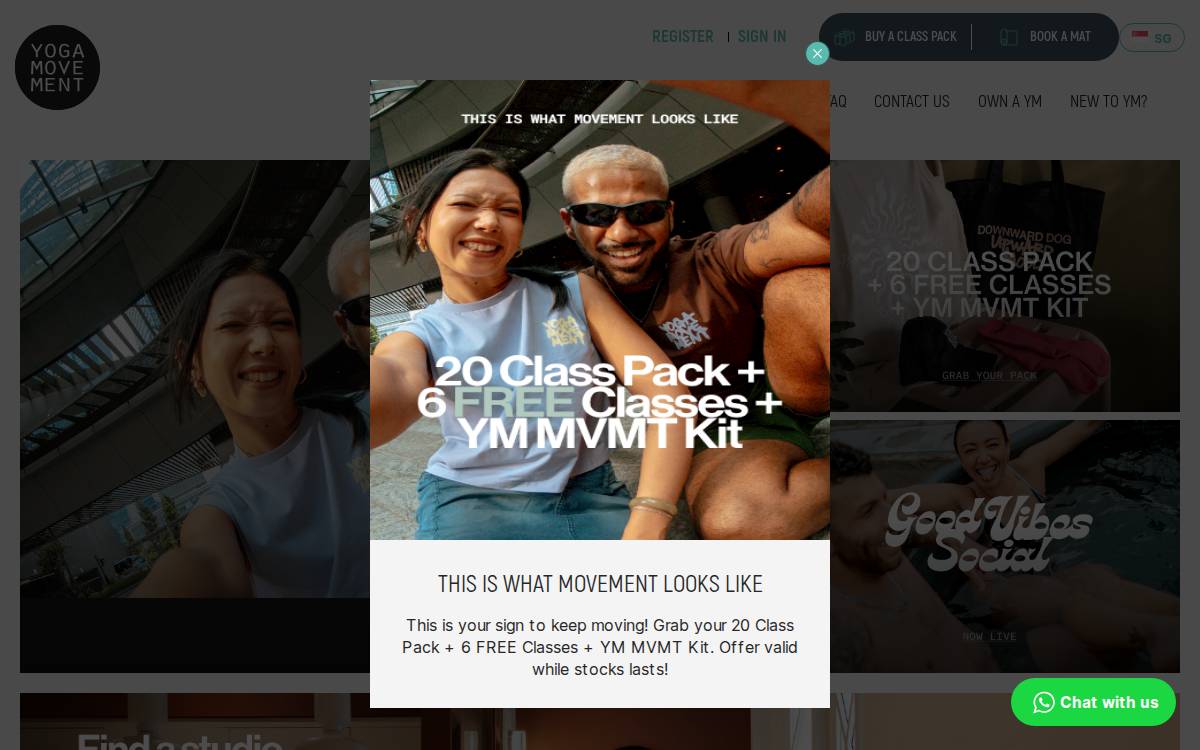Yoga Movement website preview