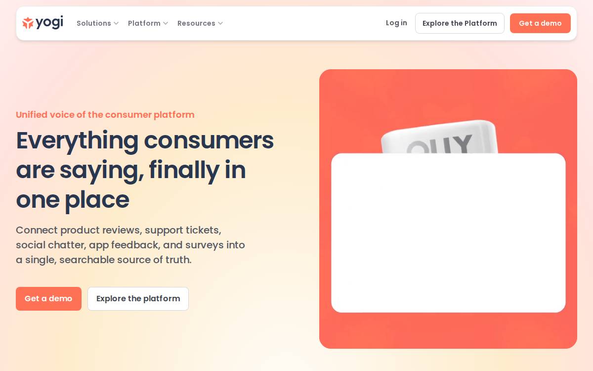 Yogi website preview