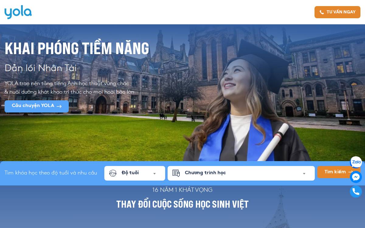 Yola website preview