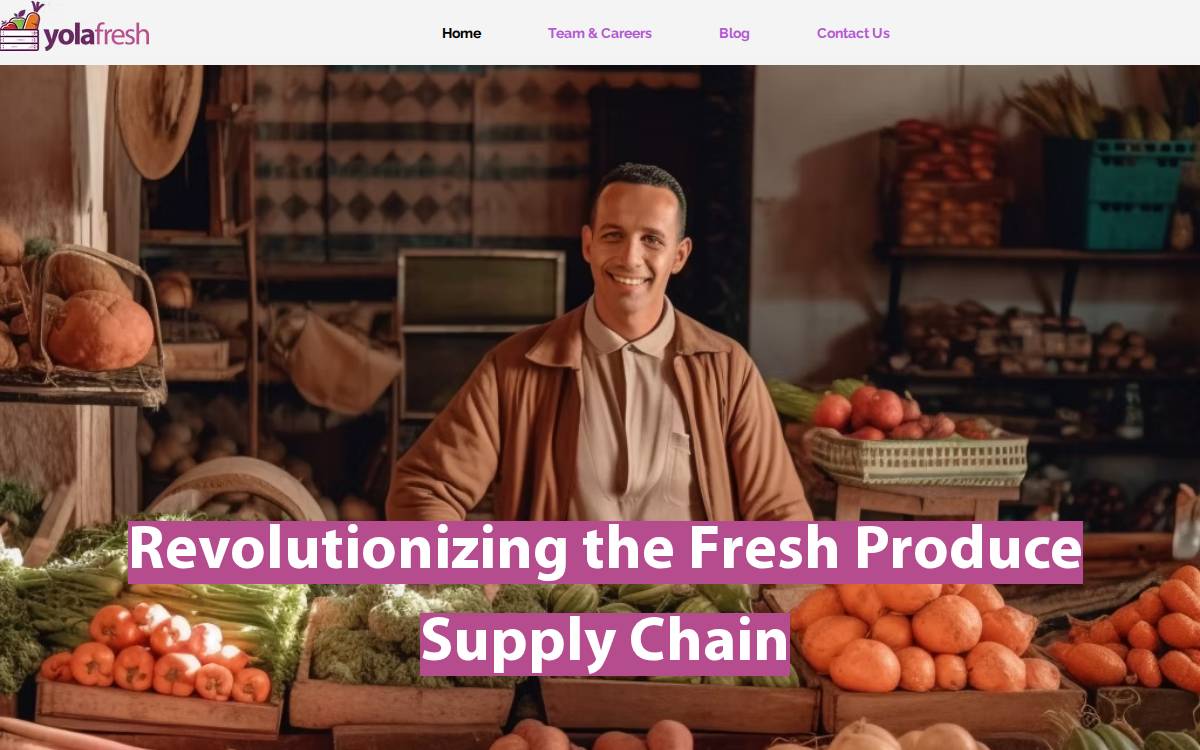 YoLa Fresh website preview