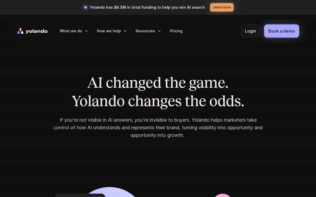 Yolando website preview