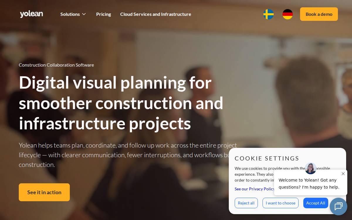 Yolean website preview