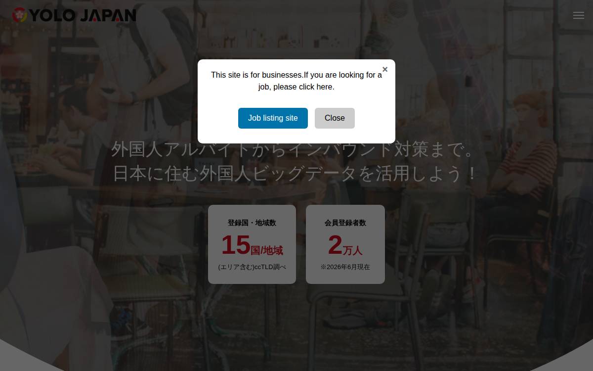 株式会社YOLO JAPAN website preview