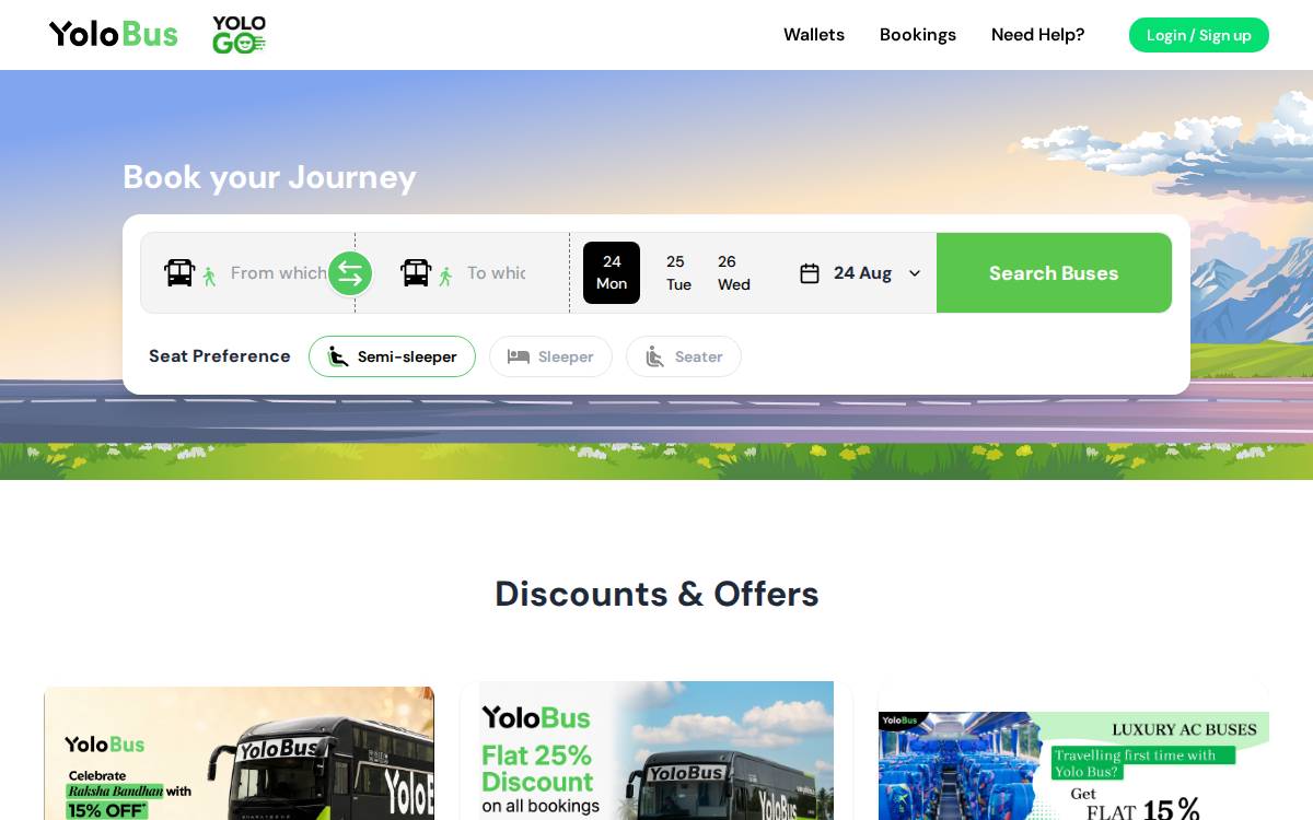Yolobus website preview