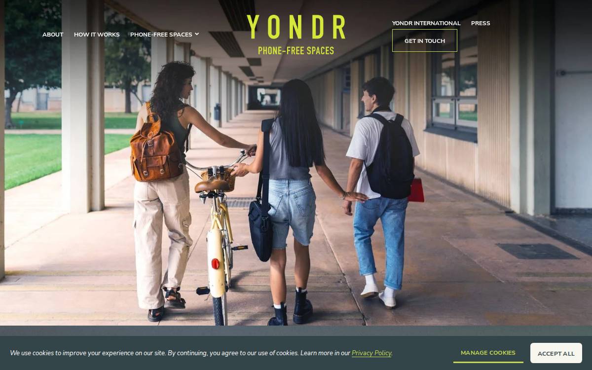 Yondr website preview