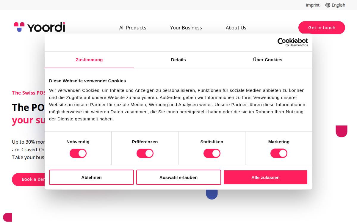 Yoordi website preview