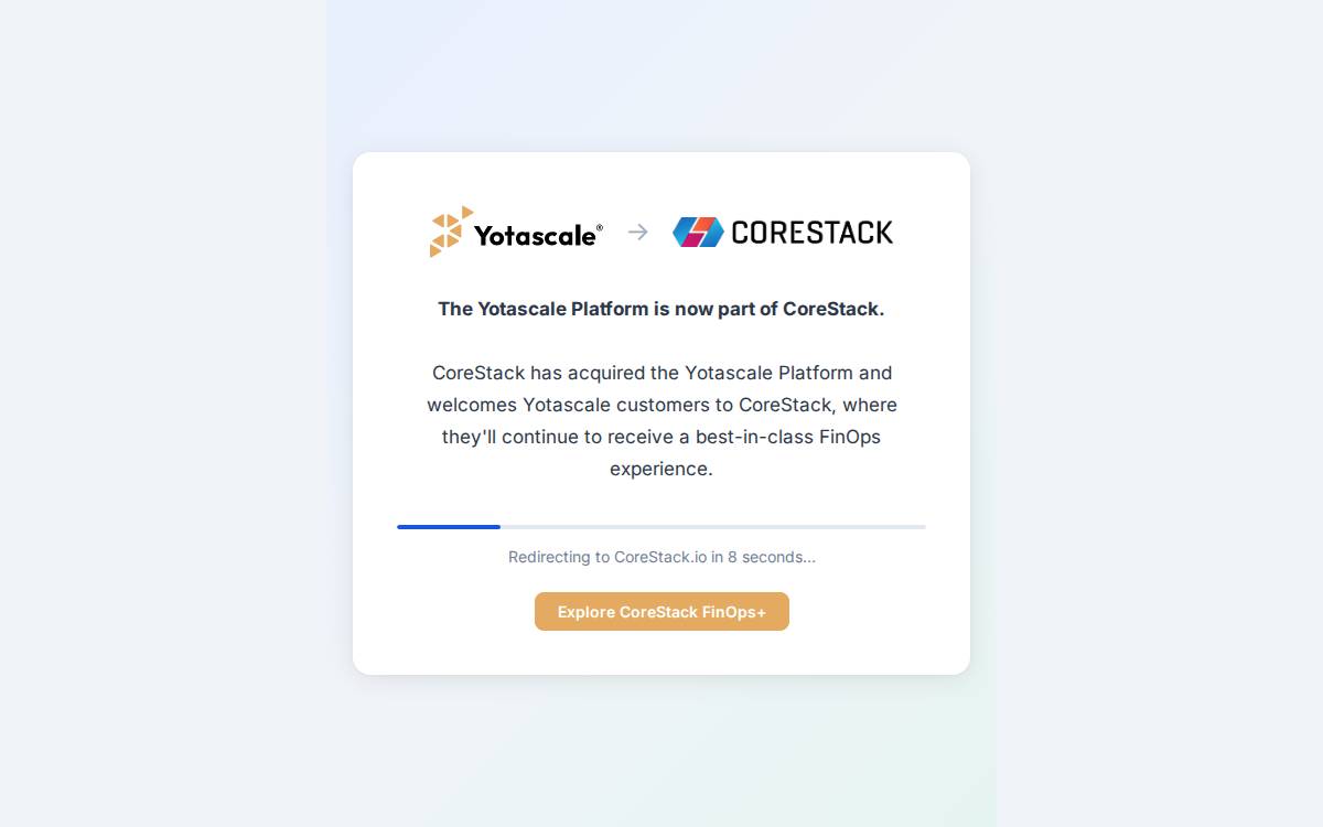 Yotascale website preview