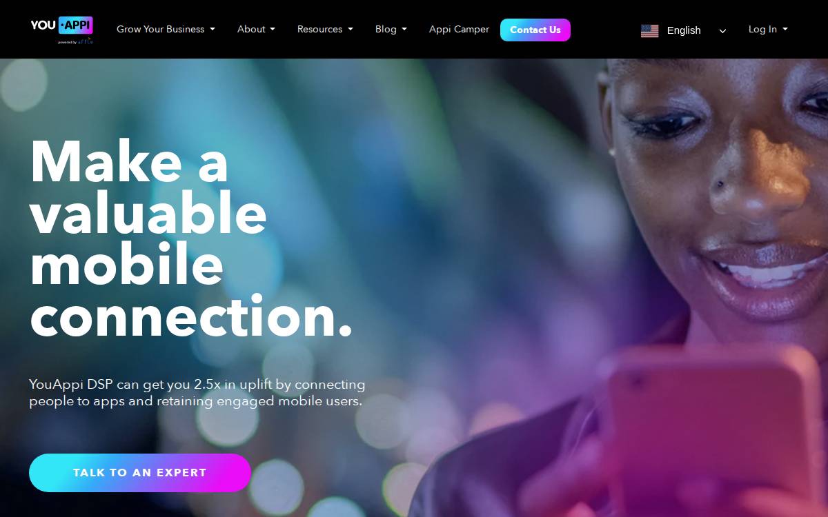 YouAppi website preview
