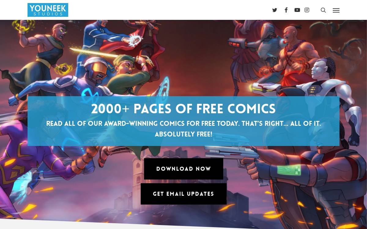 YouNeek Studios website preview
