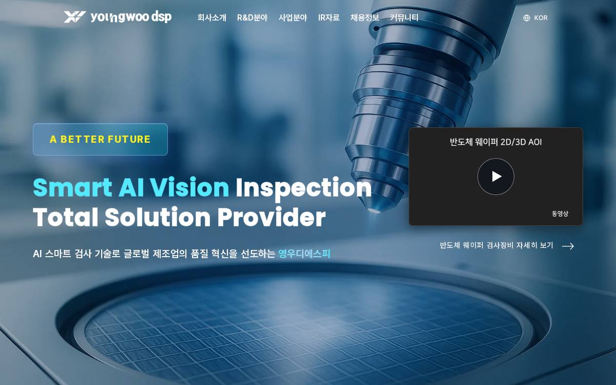 Young Woo DSP Venture Capital website preview