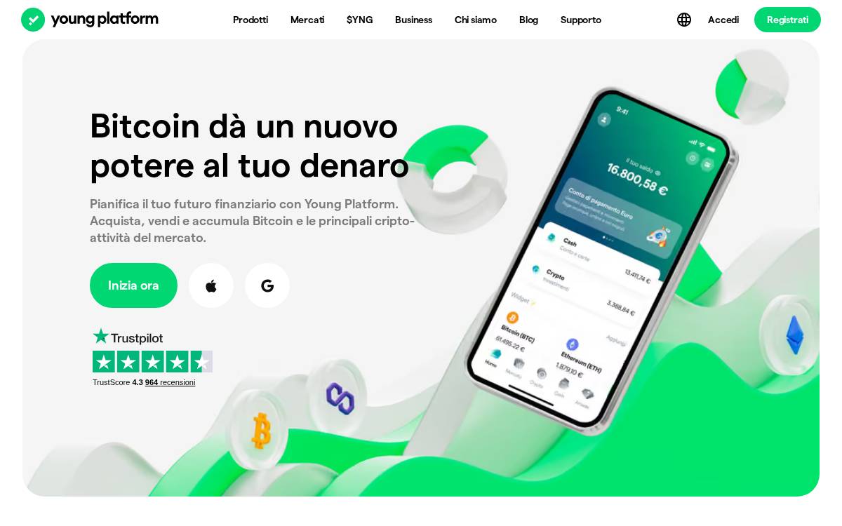 Young Platform website preview