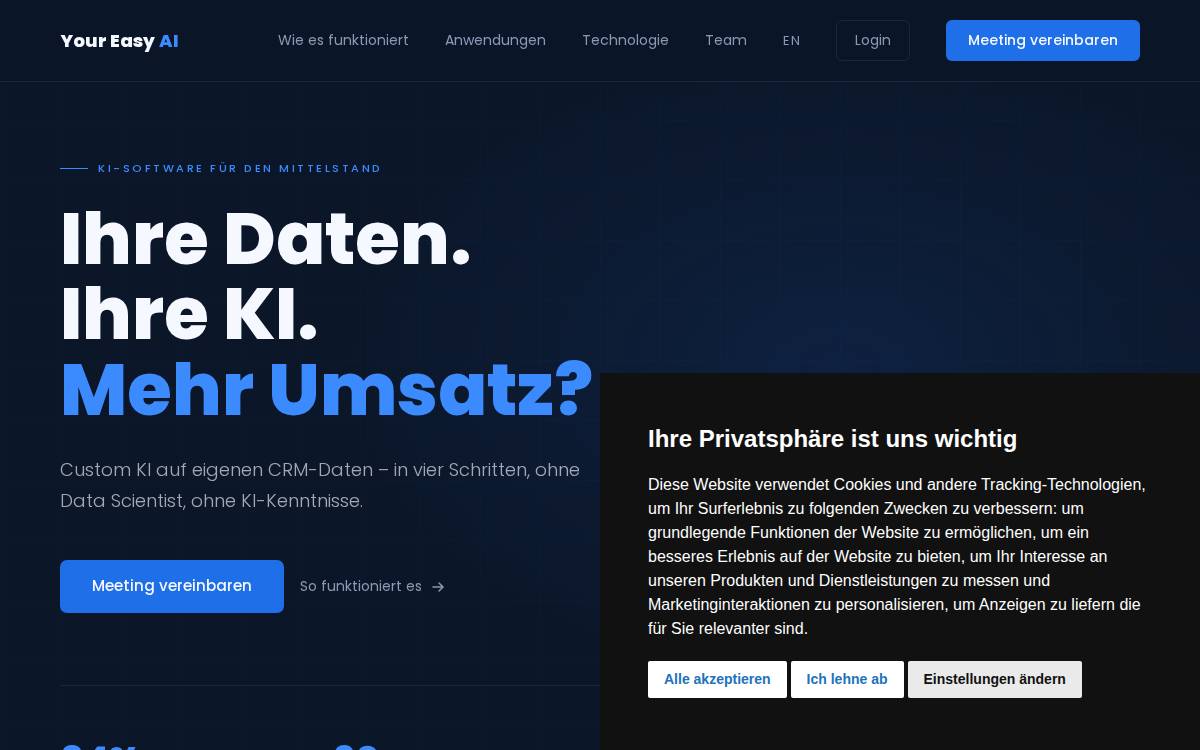 Your Easy Ai website preview
