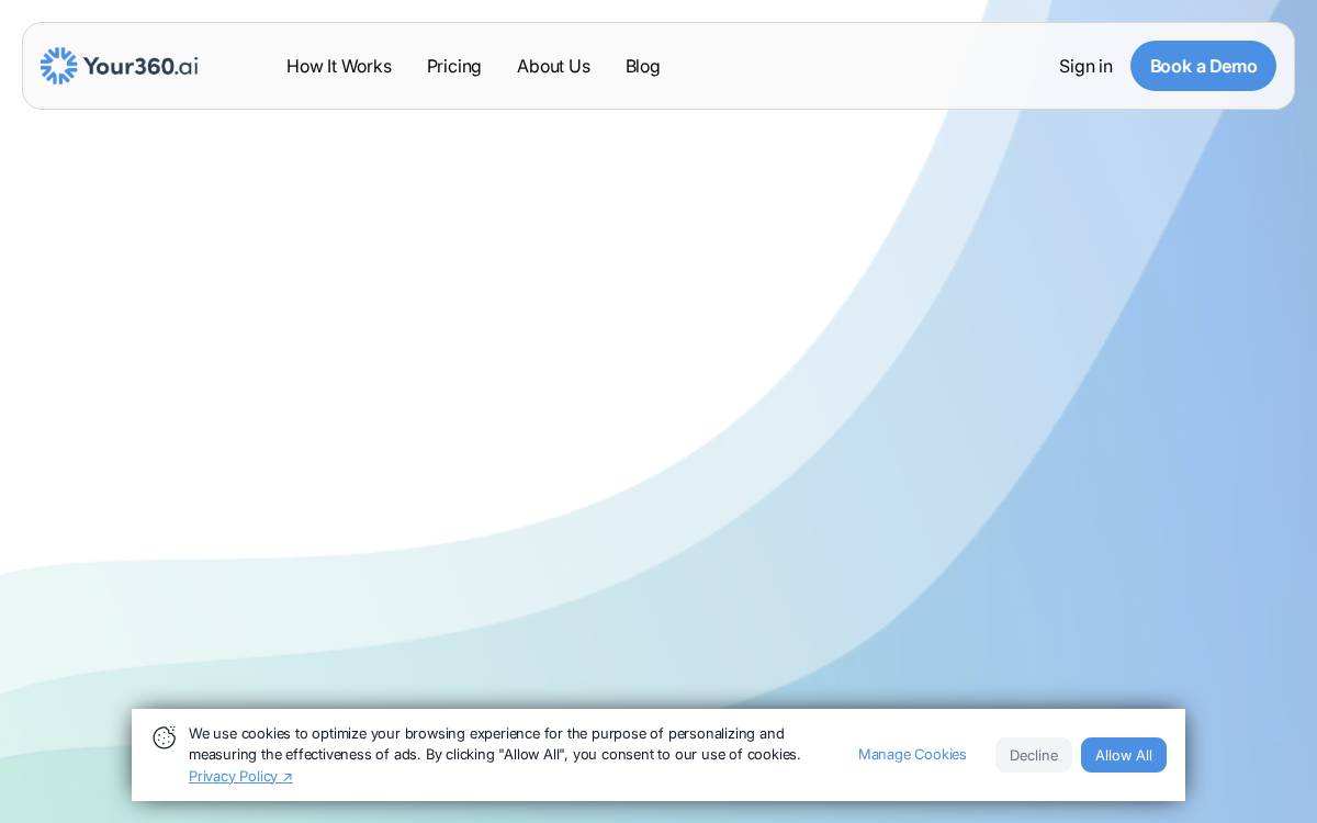 Your360 AI website preview