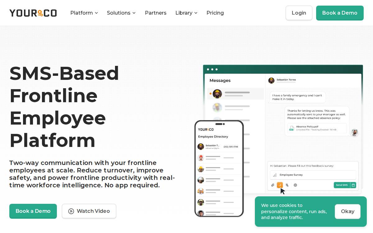 Yourco website preview