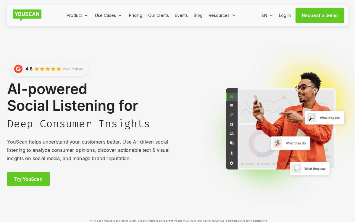 Youscan website preview