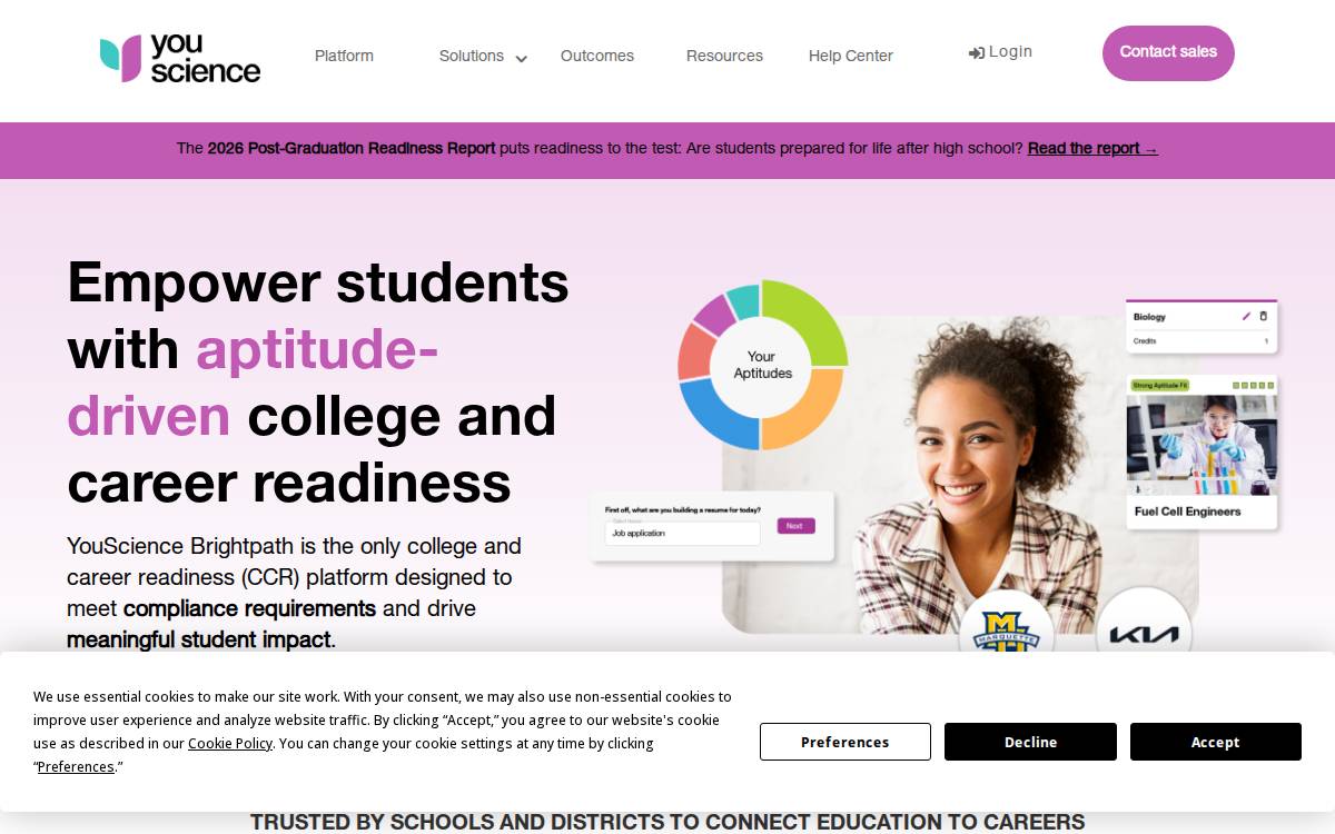 YouScience website preview