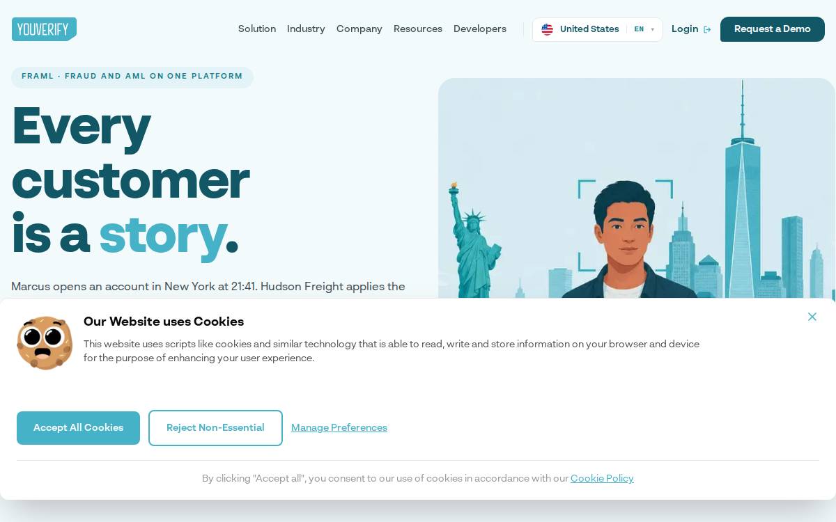 YouVerify website preview