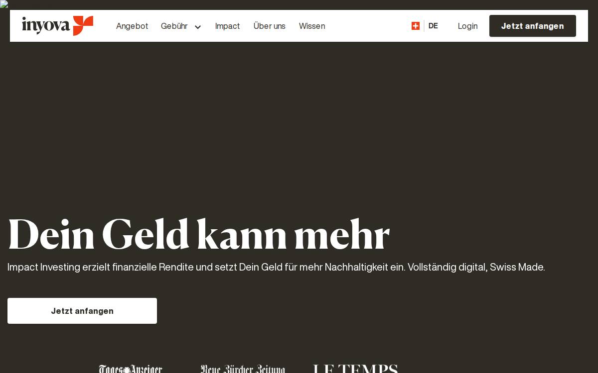 Yova website preview
