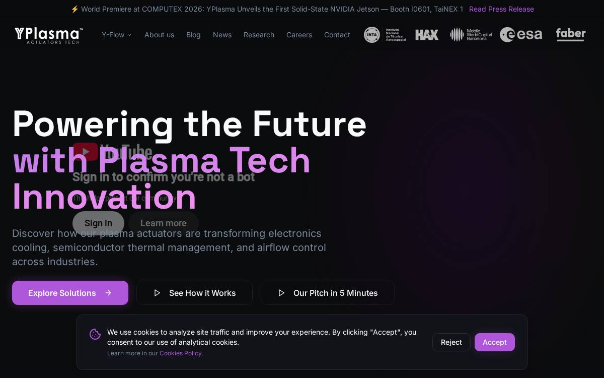 YPlasma website preview