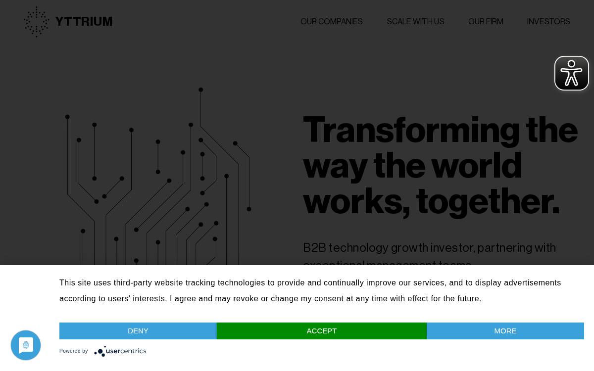Yttrium website preview